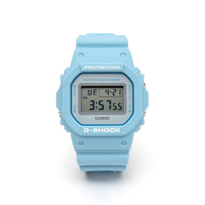 CASIO G-SHOCK Resin Band Digital Watch for Women - Light Blue #DW-5600SC-2DR