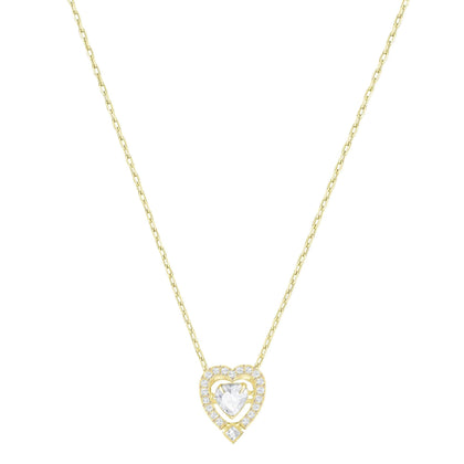 SWAROVSKI Sparkling Dance Heart Necklace - Gold #5284190